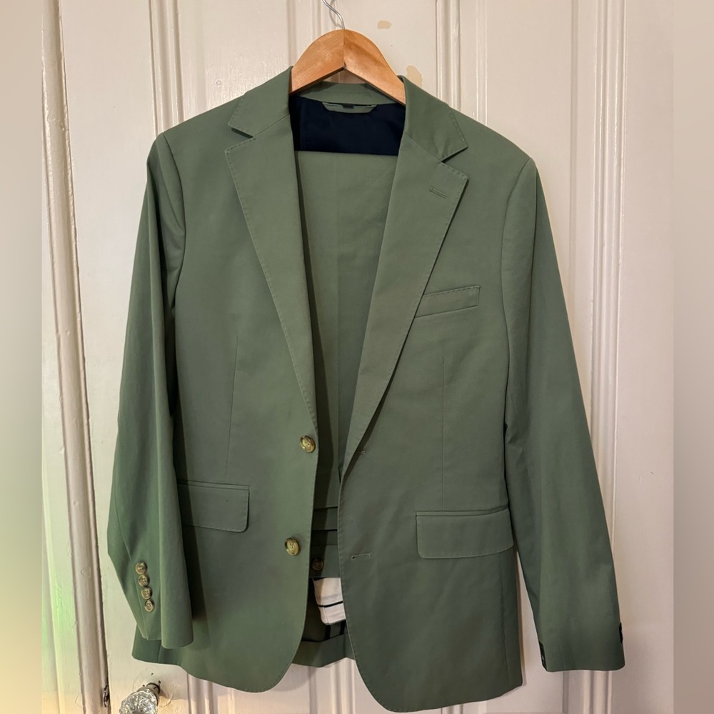 BONOBOS sage green suit
